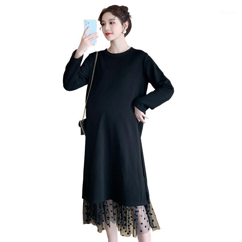Spring Black Pregnant Women Lactation Dress Long Sleeve Polka Dot Mesh Patchwork Maternity Nursing Lace Tail1 Dresses, No zip normal
Spring Black Pregnant Women Lactation Dress Long Sleeve Polka Dot Mesh Patchwork Maternity Nursing Lace Tail1 Dresses, No zip normal