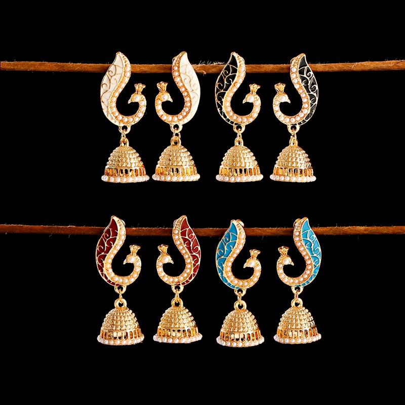 Dangle & Chandelier Boho Bollywood Peacock Jhumka Jhumki Earrings Womens 2021 Retro Imitation Pearls Gypsy Jewelry
Dangle & Chandelier Boho Bollywood Peacock Jhumka Jhumki Earrings Womens 2021 Retro Imitation Pearls Gypsy Jewelry