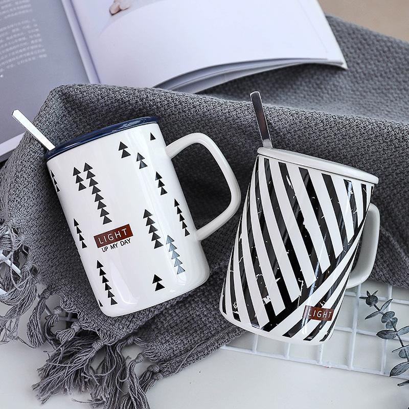 2020 new geometric pattern creative ceramic cup Nordic office business cup student mug wedding gift travel coffee mug, Black
2020 new geometric pattern creative ceramic cup Nordic office business cup student mug wedding gift travel coffee mug, Black