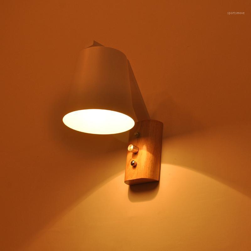 Modern Wooden Wall Lights Bedside Wall Lamp Sconce Modern Light For Bedroom Nordic Steering Head E27 AC 220V1
Modern Wooden Wall Lights Bedside Wall Lamp Sconce Modern Light For Bedroom Nordic Steering Head E27 AC 220V1