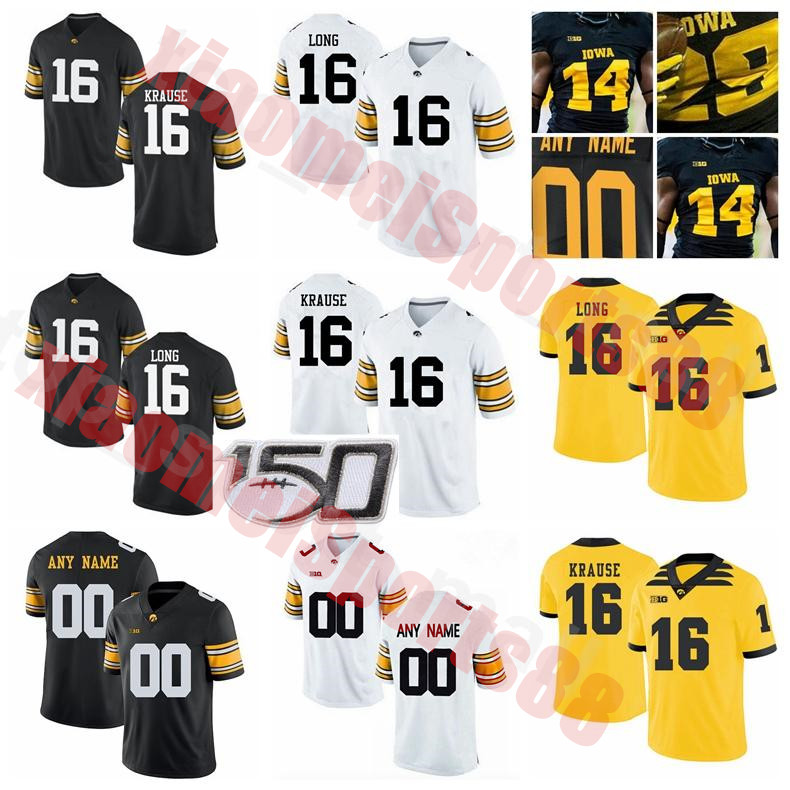 Men Women Youth NCAA Iowa Hawkeyes College Football 16 Paul Krause Jersey 33 Bob Sanders 16 Chuck Long 6 Tim Dwight Brad Banks, As shown in illustration
Men Women Youth NCAA Iowa Hawkeyes College Football 16 Paul Krause Jersey 33 Bob Sanders 16 Chuck Long 6 Tim Dwight Brad Banks, As shown in illustration
