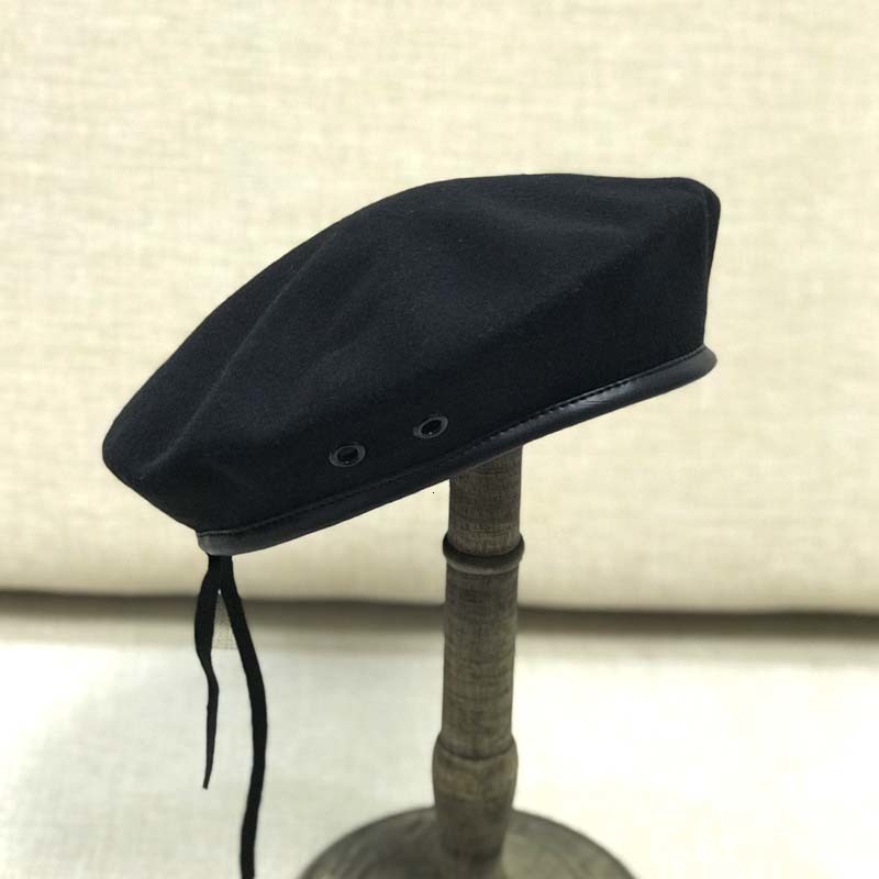 Large Size Men's Wool Beret Octagon Hat French Artist Hat Felt Painter Cap Soldier Woolen Beanie Plus Size Navy Hats S M L XL Y201024