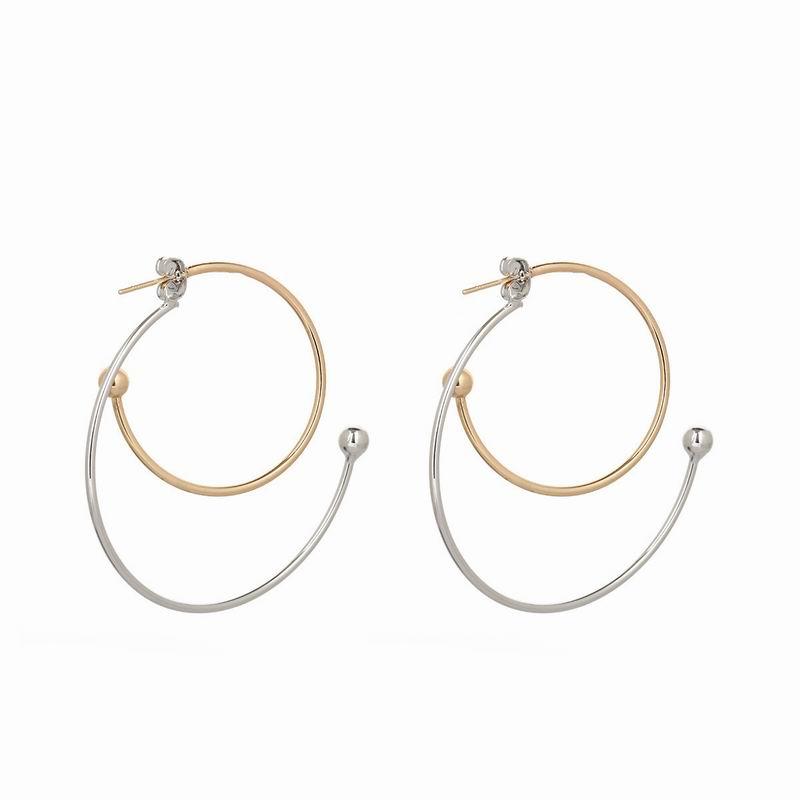 fashion Gold color double color Hoop Earrings for Women simple geometry metal earring Women's Wedding Accessories
fashion Gold color double color Hoop Earrings for Women simple geometry metal earring Women's Wedding Accessories