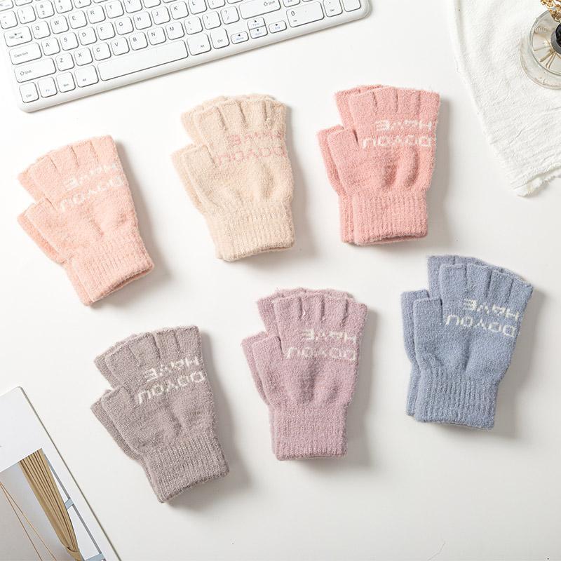 Five Fingers Gloves Fingerless Women Winter Wool Knitted Wrist Glove Female Warm Half Finger Letter Print For Ladies Autumn Guantes1
Five Fingers Gloves Fingerless Women Winter Wool Knitted Wrist Glove Female Warm Half Finger Letter Print For Ladies Autumn Guantes1