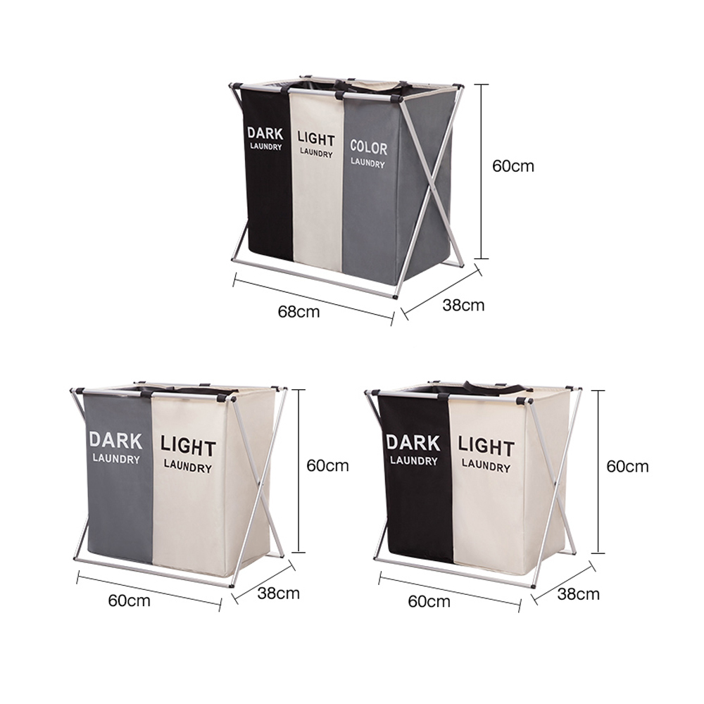 Foldable Laundry Basket Organizer For Dirty Clothes Large Capacity Laundry Hamper Home Water Proof Storage Bag Laundry Sorter LJ201204 - view 5
