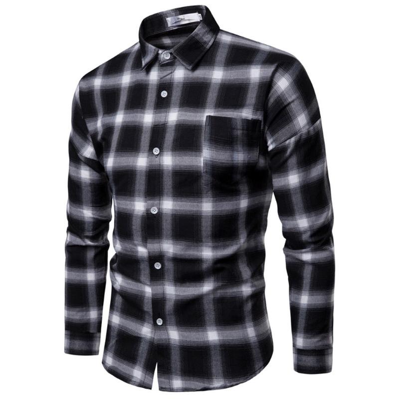 KANCOOLD Men' Fashion Business Leisure Plaid Printing Shirt Men Polyester turn-down collar Long-sleeved Shirt Tops Blouse 1127, Black
KANCOOLD Men' Fashion Business Leisure Plaid Printing Shirt Men Polyester turn-down collar Long-sleeved Shirt Tops Blouse 1127, Black