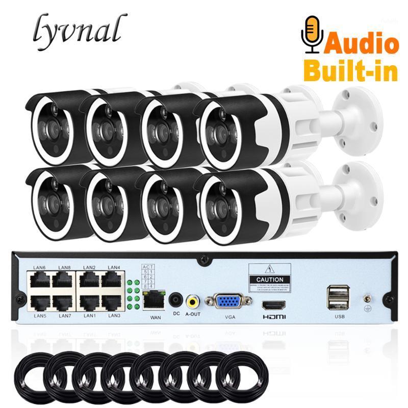LYVNAL 8CH POE NVR kiT plug and play 1080p ip camera with audio Outdoor h.265 Security Surveillance 2mp POE camera kit p2p onvif1
LYVNAL 8CH POE NVR kiT plug and play 1080p ip camera with audio Outdoor h.265 Security Surveillance 2mp POE camera kit p2p onvif1