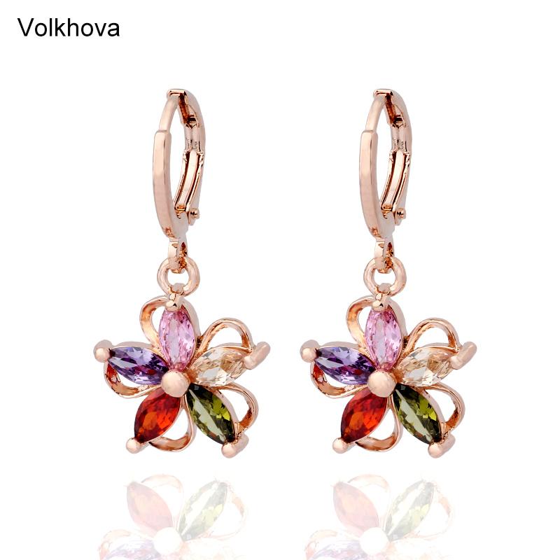 Colorful cubic zirconia 585 Rose Gold Earrings For women's party shiny elegant Earrings Jewelry korean 2021
Colorful cubic zirconia 585 Rose Gold Earrings For women's party shiny elegant Earrings Jewelry korean 2021