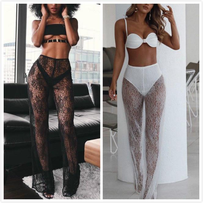 Sexy Womens Mesh Sheer Fur Wide Leg Transparent Pant Trousers Bikini Cover Up US, White
Sexy Womens Mesh Sheer Fur Wide Leg Transparent Pant Trousers Bikini Cover Up US, White