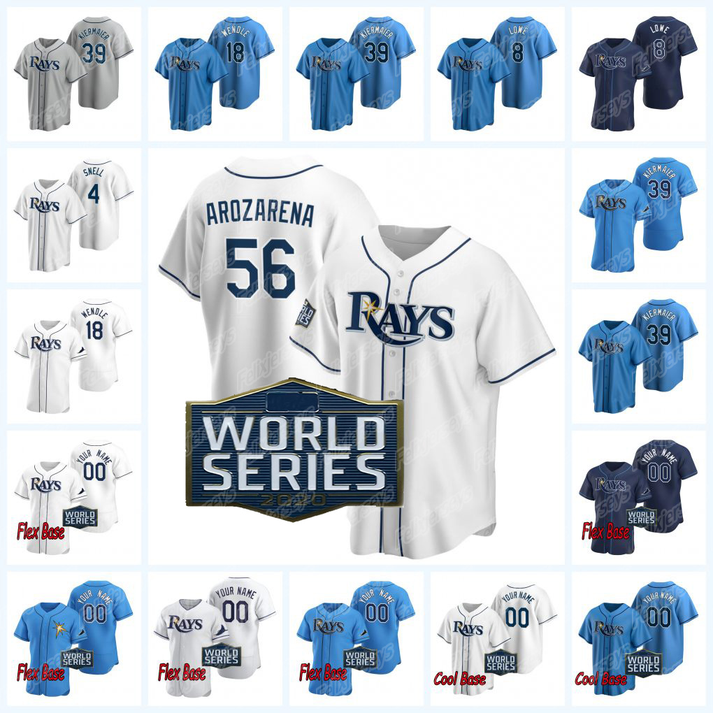 56 Randy Arozarena 2020 World Series Baseball Jersey Mike Zunino Kevin Kiermaier Willy Adames Manuel Margot Blake Snell Ryan Thompson, Blue;black
56 Randy Arozarena 2020 World Series Baseball Jersey Mike Zunino Kevin Kiermaier Willy Adames Manuel Margot Blake Snell Ryan Thompson, Blue;black
