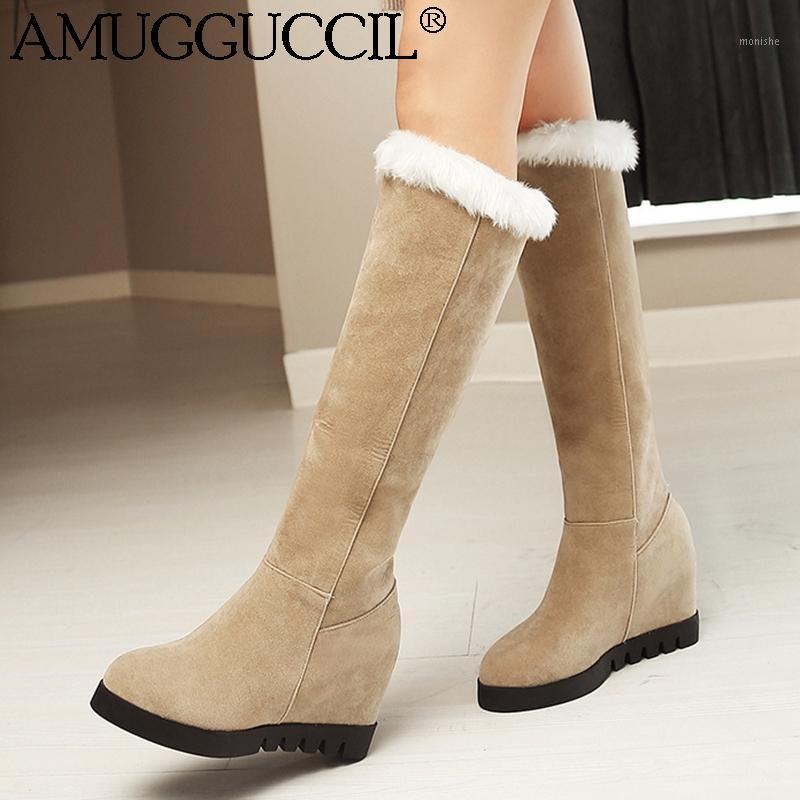 2020 New Plus Big Size 34-43 Black Beige Brown Fashion Wedge Female Ladies Winter Warm Faux Fur Knee High Women Snow Boots X20031
2020 New Plus Big Size 34-43 Black Beige Brown Fashion Wedge Female Ladies Winter Warm Faux Fur Knee High Women Snow Boots X20031