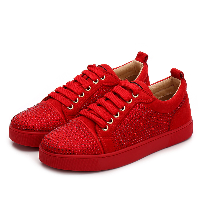 2020 Designer Sneakers Red Bottom shoe Low Cut Suede spike Luxury Shoes For Men and Women Shoes Party Wedding crystal Leather Casual shoes
2020 Designer Sneakers Red Bottom shoe Low Cut Suede spike Luxury Shoes For Men and Women Shoes Party Wedding crystal Leather Casual shoes