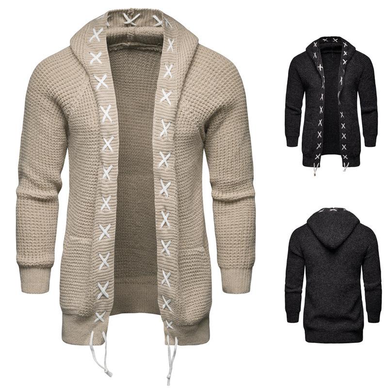 Men' business casual Long Knitted Turn-down New Male Autumn coats outwear Windbreaker US Size, Black
Men' business casual Long Knitted Turn-down New Male Autumn coats outwear Windbreaker US Size, Black