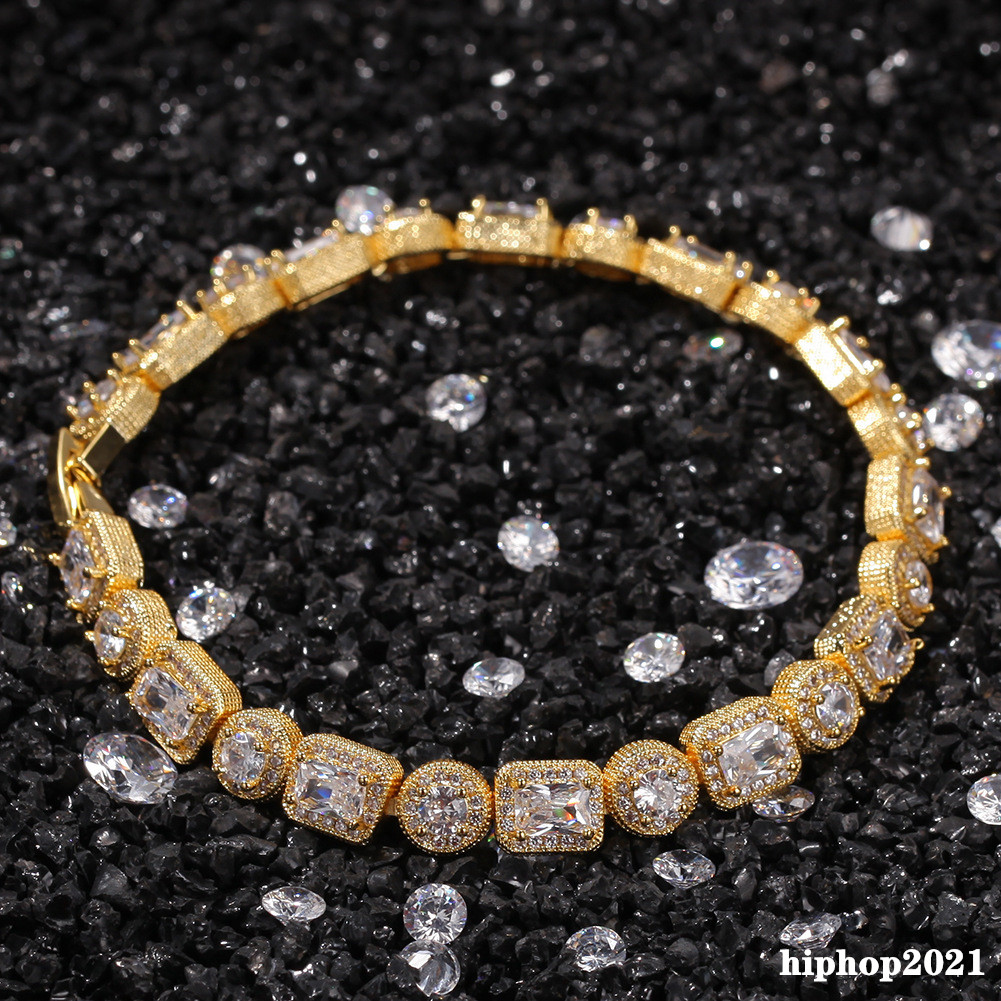 Hip Hop Bracelet Jewelry Iced Out Diamond Bracelet Full Micro Cubic Zirconia Copper Miami Cuban Link Chain Mens Bracelets
Hip Hop Bracelet Jewelry Iced Out Diamond Bracelet Full Micro Cubic Zirconia Copper Miami Cuban Link Chain Mens Bracelets