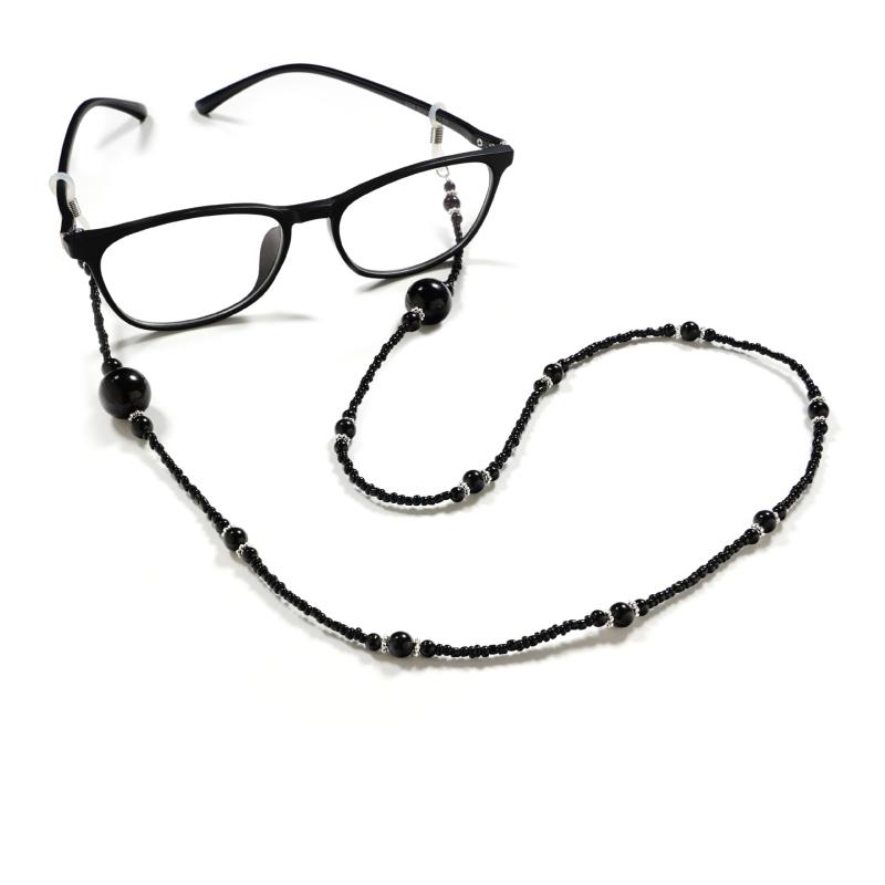 Fashion Acrylic Crystal Glasses Neck Strap Chain Black Colorful Beads Eyeglasses Necklace Metal Sunglasses Cord Lanyard Hot Sale
Fashion Acrylic Crystal Glasses Neck Strap Chain Black Colorful Beads Eyeglasses Necklace Metal Sunglasses Cord Lanyard Hot Sale