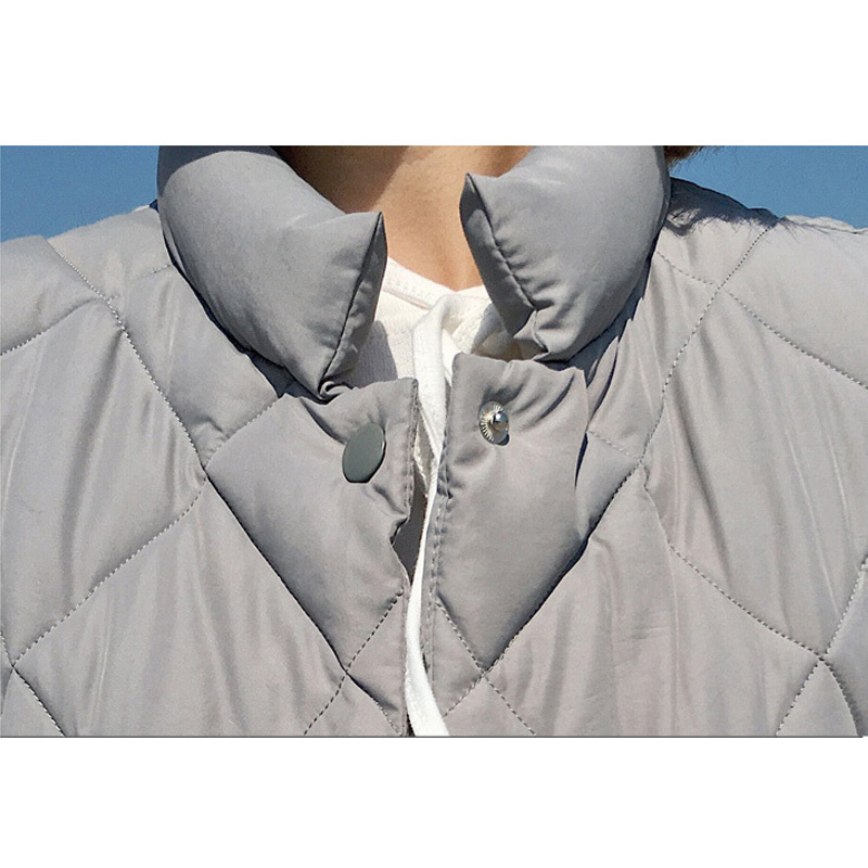CHEERART Long Vest Winter Coat Women Sleeveless Down Jacket Slim Female Quilted Coat Femme Korean Waistcoat Colete 201031