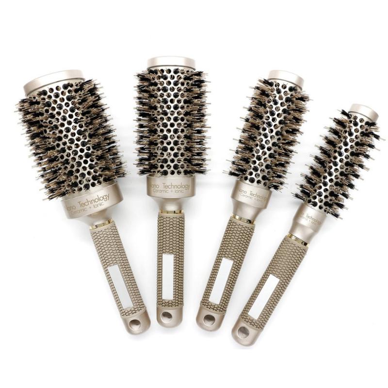 Ceramic Aluminium Hair Comb Round Brush With Nylon & Bristle Hair Professional Hairdressing Brush For Barber Styling Comb new
Ceramic Aluminium Hair Comb Round Brush With Nylon & Bristle Hair Professional Hairdressing Brush For Barber Styling Comb new