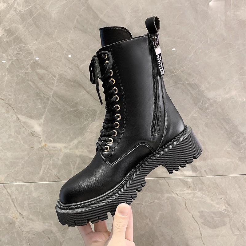 Boots Woman Black Leather Double Zipper Ladies Comfy Casual Boot Female Motorcycle Bootie Bottes femmes Stivali da donna1
Boots Woman Black Leather Double Zipper Ladies Comfy Casual Boot Female Motorcycle Bootie Bottes femmes Stivali da donna1