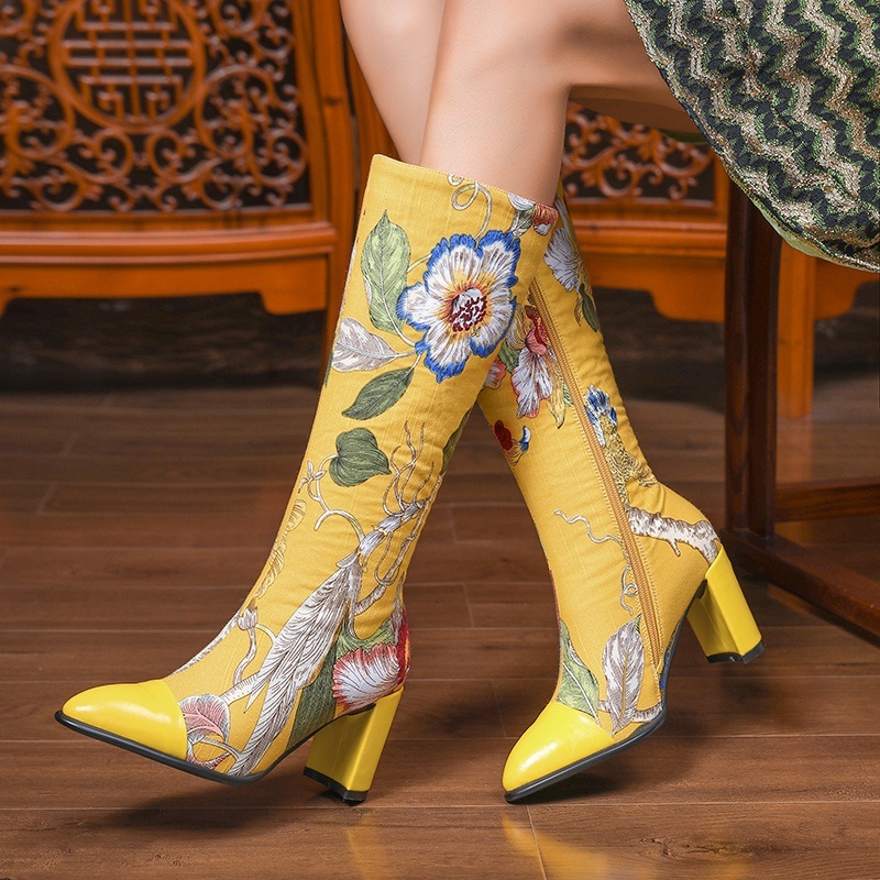 2021 New Female Boots to Women's Shoes... Yellow Zipper... Knee Party Boots... Dance Hyj9
2021 New Female Boots to Women's Shoes... Yellow Zipper... Knee Party Boots... Dance Hyj9