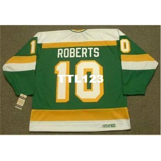 740 #10 GORDIE ROBERTS Minnesota North Stars 1981 CCM Vintage Hockey Jersey or custom any name or number retro Jersey, Green
740 #10 GORDIE ROBERTS Minnesota North Stars 1981 CCM Vintage Hockey Jersey or custom any name or number retro Jersey, Green