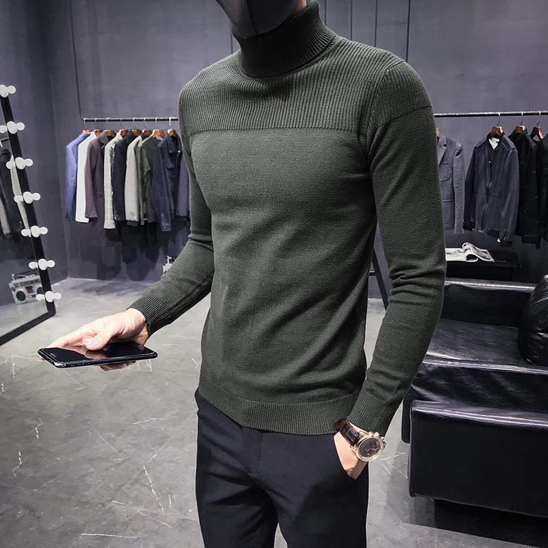 Autumn Winter Sweater Men's Turtelneck Sweaters Solid Warm Knitted Pullovers Male Sweaters Casual Fashion Slim Fit Pullovers, Black
Autumn Winter Sweater Men's Turtelneck Sweaters Solid Warm Knitted Pullovers Male Sweaters Casual Fashion Slim Fit Pullovers, Black