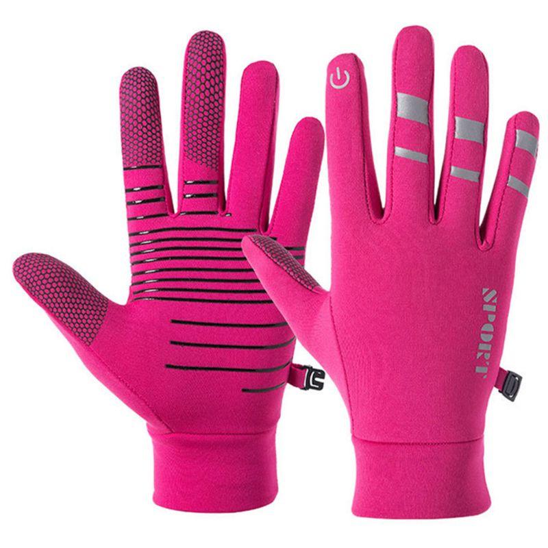 Men Women Outdoor Riding Gloves Luminous Windproof Touch Screen Glove, Pink 
Men Women Outdoor Riding Gloves Luminous Windproof Touch Screen Glove, Pink