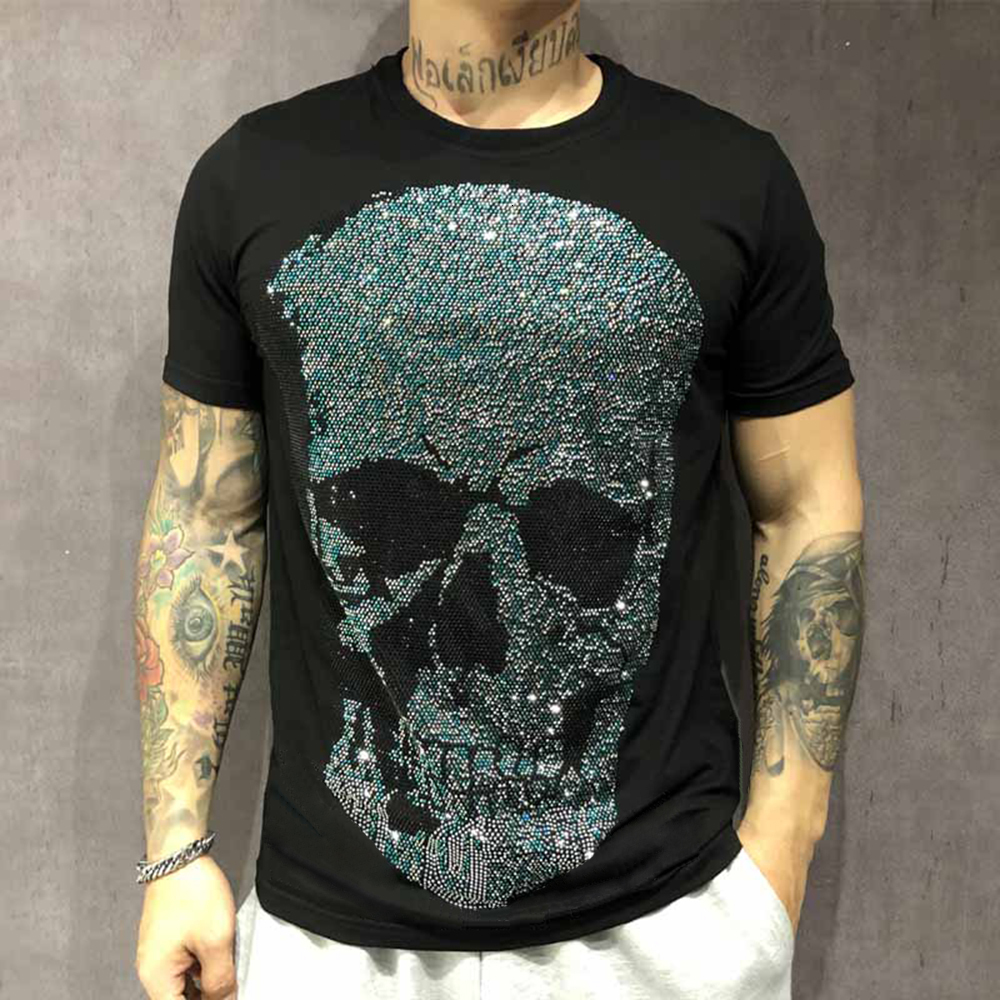 2021 Summer New o Neck Short Sleeve Men Cotton Skull Loose Shirt Trend Yound Blood Tops Clothes Tw6e, Blue
2021 Summer New o Neck Short Sleeve Men Cotton Skull Loose Shirt Trend Yound Blood Tops Clothes Tw6e, Blue