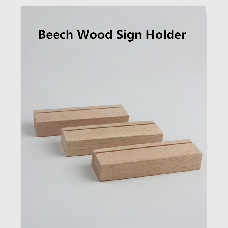 Wood Table Number Holders Wedding Display Stands Place Card Holder Great for Bar Menu Retail Sign Party and Events