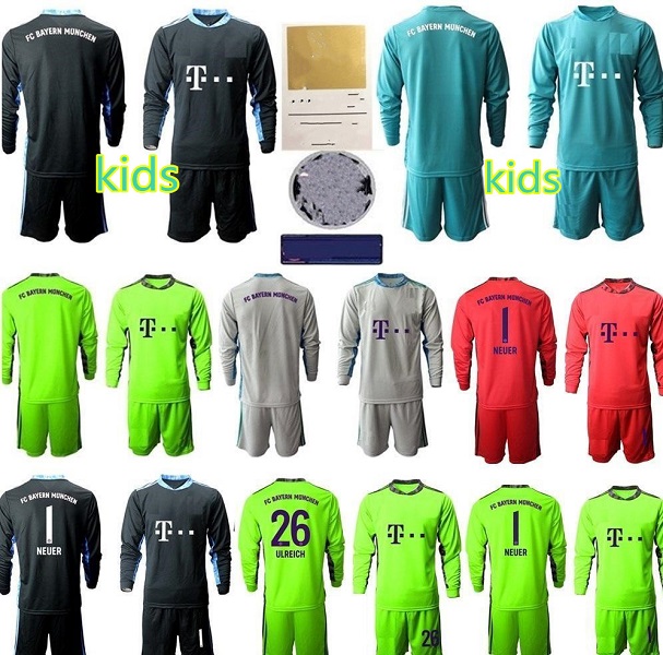 2020 2021 kids Bayern Munich Goalkeeper GK Goalie Long Sleeve Adults 1 Oliver Kahn Soccer Jersey Set 1 Manuel Neuer 26 Sven Ulreich Football 05, Colour 15
2020 2021 kids Bayern Munich Goalkeeper GK Goalie Long Sleeve Adults 1 Oliver Kahn Soccer Jersey Set 1 Manuel Neuer 26 Sven Ulreich Football 05, Colour 15