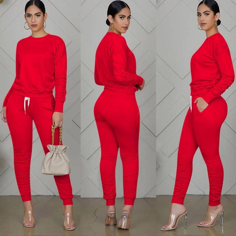 Women's Tracksuits Two Piece Set Women 2 Stacked Leggings Clothes For Outfits Pants Tracksuit Female Fall 2022
