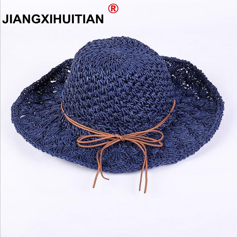 Wide Brim Hats 2021 Women Summer Large Foldable Sun Handmade Crochet Straw Beach Hat Protection Female, Blue
Wide Brim Hats 2021 Women Summer Large Foldable Sun Handmade Crochet Straw Beach Hat Protection Female, Blue