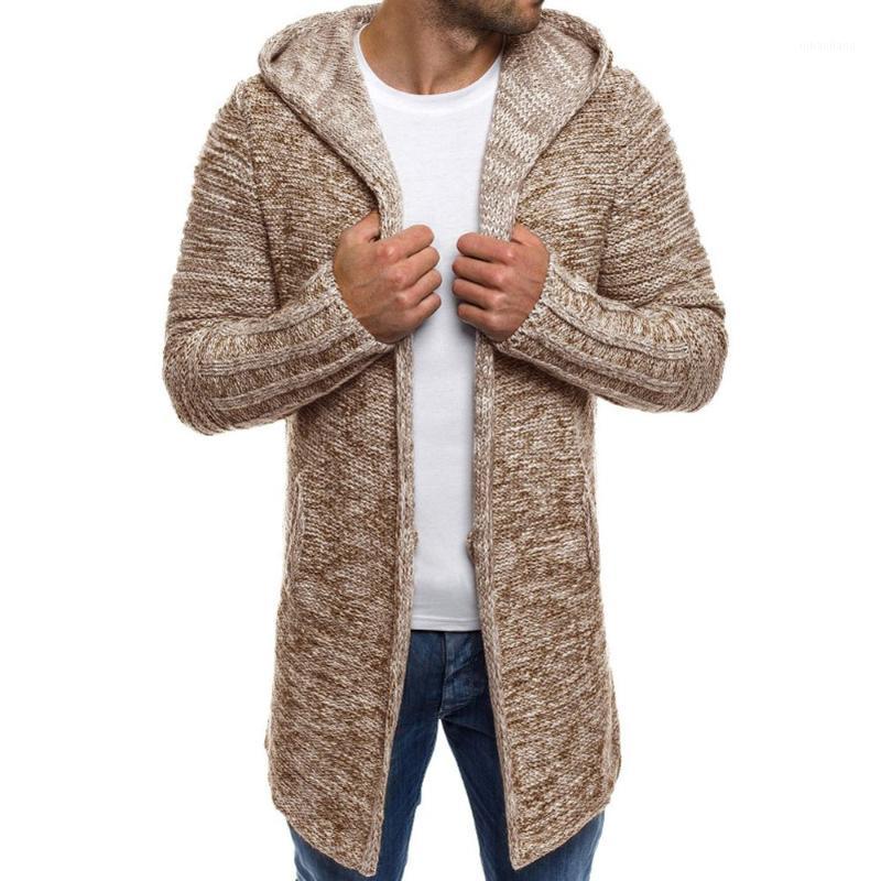 Men's Knit Wool Coat Jacket Hooded Cardigan Solid Color Long Sleeve Autumn Winter Coat Mens Overcoat Abrigo Hombre Outwear 20191, Khaki
Men's Knit Wool Coat Jacket Hooded Cardigan Solid Color Long Sleeve Autumn Winter Coat Mens Overcoat Abrigo Hombre Outwear 20191, Khaki