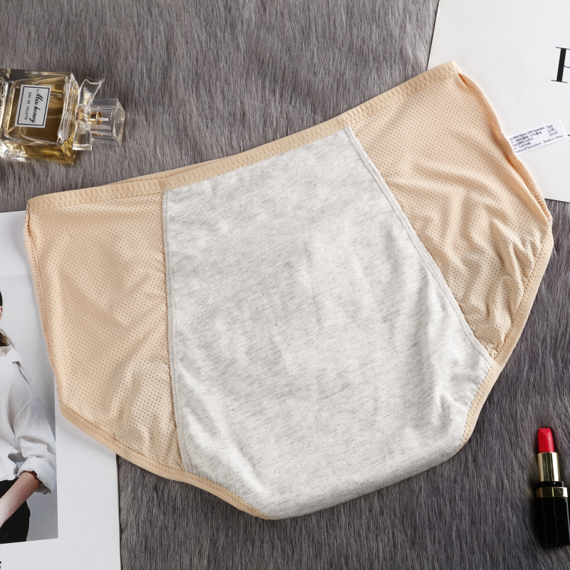 3pcs/lot L-6XL Physiological Panties Solid Color Lady Briefs Plus Size Women Menstrual Underwear Soft High Quality Underpants 30 201112