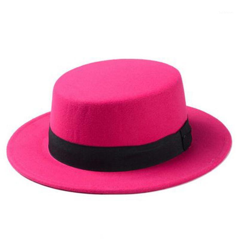Wool Boater Flat Top Hat For Women Felt Wide Brim Fedora Hat Laday Prok Pie Chapeu de Feltro Bowler Gambler Top1, Black
Wool Boater Flat Top Hat For Women Felt Wide Brim Fedora Hat Laday Prok Pie Chapeu de Feltro Bowler Gambler Top1, Black