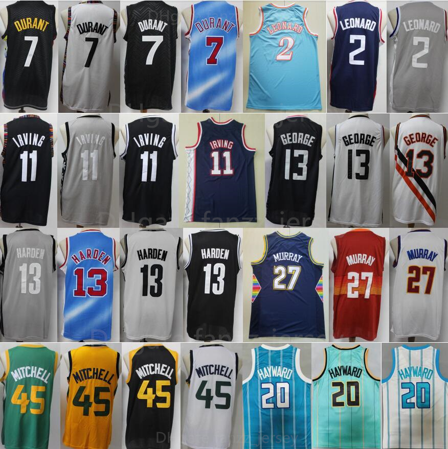 Men Basketball Kevin Durant Jersey 7 James Harden 13 Kyrie Irving 11 Paul George Kawhi Leonard 2 Jamal Murray 27 Donovan Mitchell 45 Gordon Hayward 20 Sport Shirt City, White
Men Basketball Kevin Durant Jersey 7 James Harden 13 Kyrie Irving 11 Paul George Kawhi Leonard 2 Jamal Murray 27 Donovan Mitchell 45 Gordon Hayward 20 Sport Shirt City, White