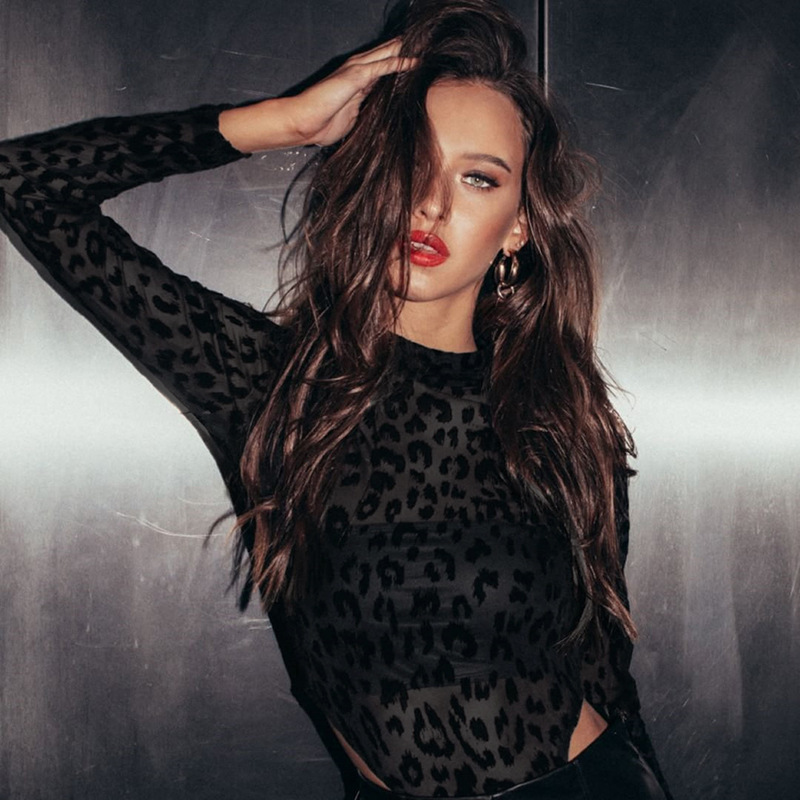 Black Leopard Prints See Through Sexy Bodytrack Overalls for Woman Luxury Designer Women's Clothes 1uoi
Black Leopard Prints See Through Sexy Bodytrack Overalls for Woman Luxury Designer Women's Clothes 1uoi