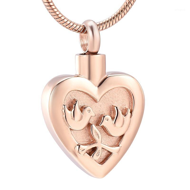 Chains IJD12441 Double Bird Heart Stainless Steel Cremation Memorial Pendant For Ashes Urn Keepsake Necklace Souvenir Jewelry1
Chains IJD12441 Double Bird Heart Stainless Steel Cremation Memorial Pendant For Ashes Urn Keepsake Necklace Souvenir Jewelry1