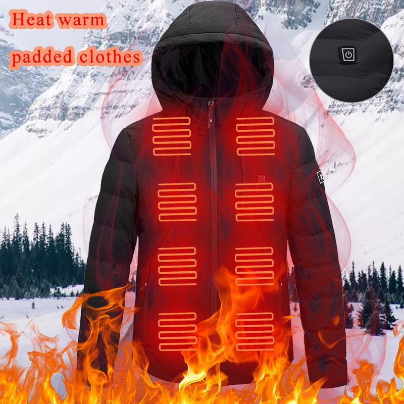 8 Areas Heated jacket USB Men Winter Electrical Heated Winter Jackets Smart Thermostat men Warm Hooded Clothing, Black
8 Areas Heated jacket USB Men Winter Electrical Heated Winter Jackets Smart Thermostat men Warm Hooded Clothing, Black