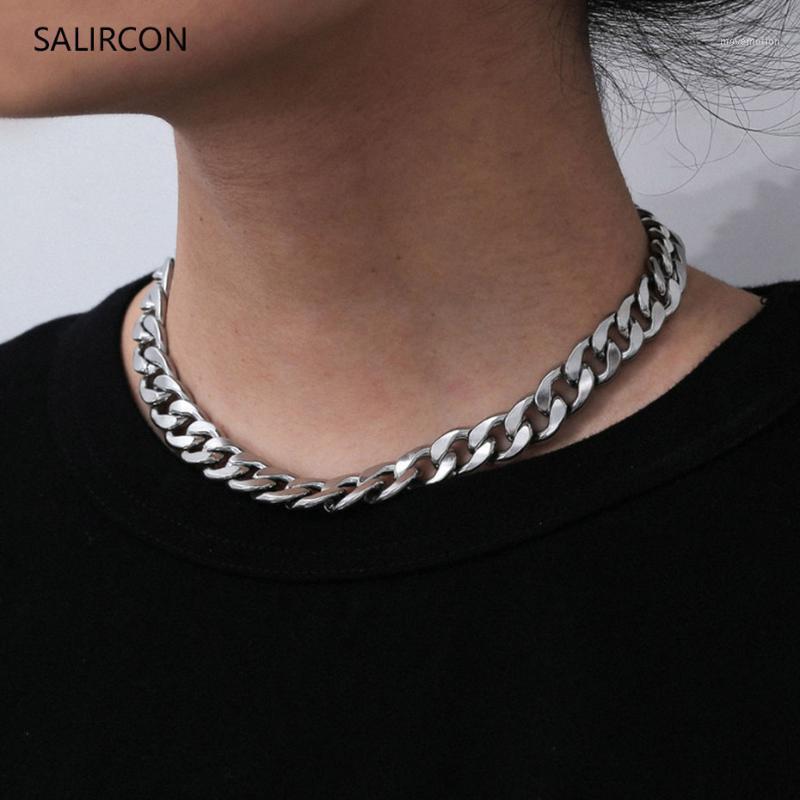 Salircon Punk Stainless Steel Clavicle Chain Necklace Statement Silver Color Chunky Choker Necklace For Women Goth Party Jewelry1
Salircon Punk Stainless Steel Clavicle Chain Necklace Statement Silver Color Chunky Choker Necklace For Women Goth Party Jewelry1