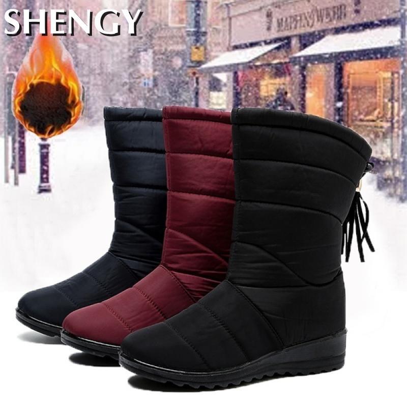 Winter Women Snow Boots Warm Boots Casual Shoes Waterproof Thick Warm Fur Inside Mid-Calf Ankle Plus Size Booties, Black
Winter Women Snow Boots Warm Boots Casual Shoes Waterproof Thick Warm Fur Inside Mid-Calf Ankle Plus Size Booties, Black