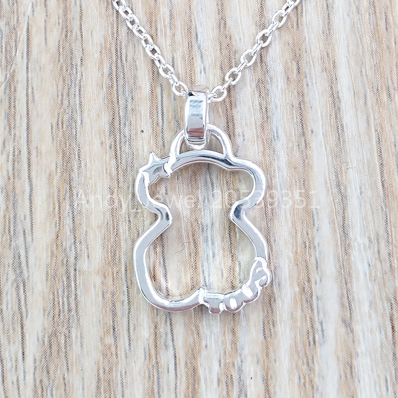 Authentic 925 Sterling Silver pendants Silver Silueta Necklace Fits European bear bear Jewelry Style Gift 513564500F
Authentic 925 Sterling Silver pendants Silver Silueta Necklace Fits European bear bear Jewelry Style Gift 513564500F