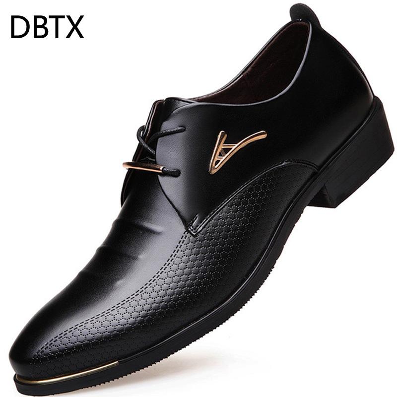 DBTX Men Dress Shoes Pointed Toe Lace Up Men'S Business Casual Shoes Formal Leather Oxford For Men Big Size 38-46 618, Brown
DBTX Men Dress Shoes Pointed Toe Lace Up Men'S Business Casual Shoes Formal Leather Oxford For Men Big Size 38-46 618, Brown