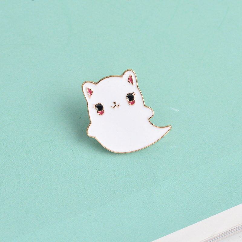 Personality Enamel Special Brooch Cat Ghost White Lapel Badge Gift for Kids Girl Cute Pretty Pins, As picture
Personality Enamel Special Brooch Cat Ghost White Lapel Badge Gift for Kids Girl Cute Pretty Pins, As picture