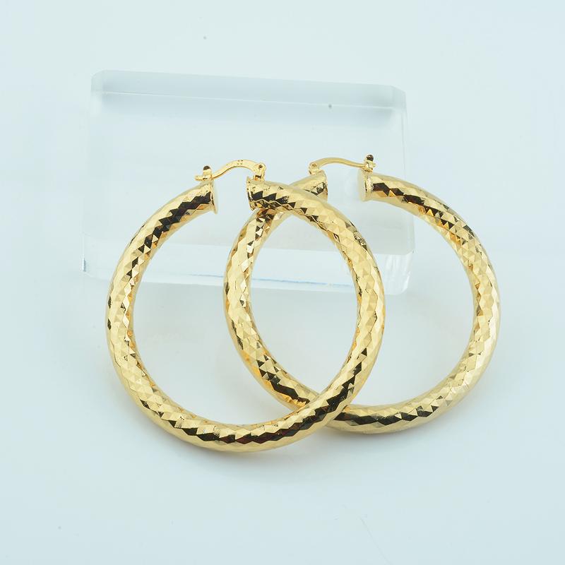 5 Style Hoop Earrings Women Yellow Gold Color Round Big Small Earrings