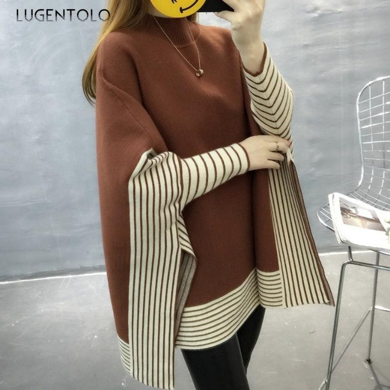 Sweater Women Knitted Loose Korean Fashion Autumn and Winter Pullovers Solid Batwing Sleeve Casual Womens Sweaters Lugentolo, Black
Sweater Women Knitted Loose Korean Fashion Autumn and Winter Pullovers Solid Batwing Sleeve Casual Womens Sweaters Lugentolo, Black