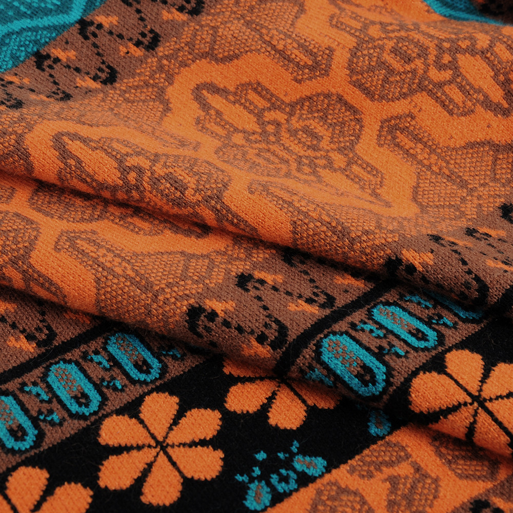 Chritmas Sweaters For Women Retro Chic Splicing Color Hoodies Young Girls Winter Crop Tops Oversize Knitted Short Female Sweater 201111wtt