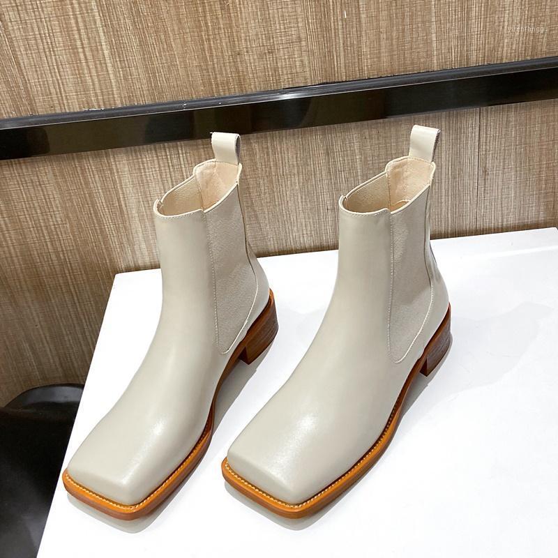 Women Winter New Fashion Handsome Capable Cool Girl Square Head Short Boots Casual Splicing Basic Slip On Black White Size 33-401
Women Winter New Fashion Handsome Capable Cool Girl Square Head Short Boots Casual Splicing Basic Slip On Black White Size 33-401