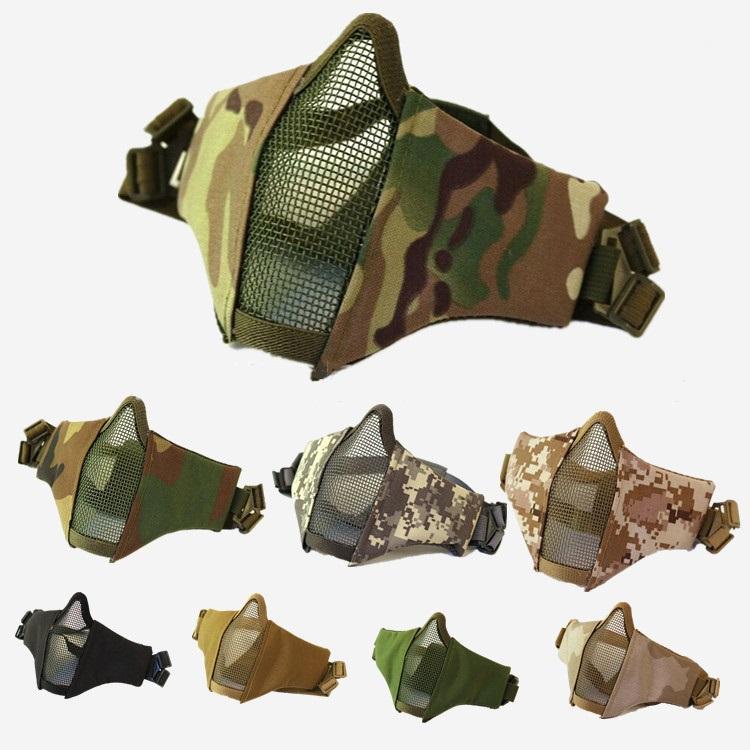 Hot Mask Half Lower Face Metal Steel Net Mesh Mask Hunting Cycling Tactical Protective CS Halloween Party Half Face1
Hot Mask Half Lower Face Metal Steel Net Mesh Mask Hunting Cycling Tactical Protective CS Halloween Party Half Face1