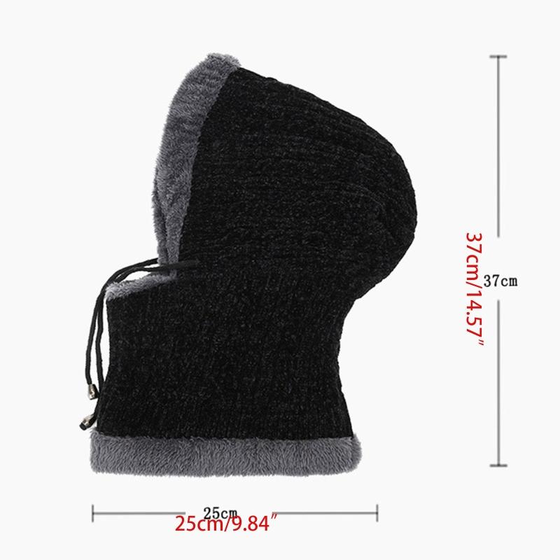 Women Winter Warm Knitted Balaclava Hat Plush Lined Ski Earflap Hood Cap Scarf C63F, Khaki
Women Winter Warm Knitted Balaclava Hat Plush Lined Ski Earflap Hood Cap Scarf C63F, Khaki