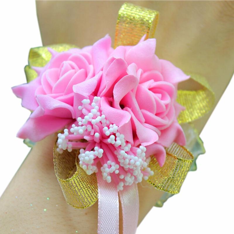 4 pcs/lot Creative Bridesmaids Wrist Flower Bride Wedding Hand Flowers (Pink) fleur en mousse - partecipazioni matrimonio FX509
4 pcs/lot Creative Bridesmaids Wrist Flower Bride Wedding Hand Flowers (Pink) fleur en mousse - partecipazioni matrimonio FX509